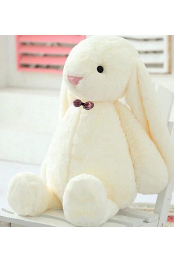 Sole Uyku Arkadaşım Papyonlu Uzun Kulak Bunny Peluş Tavşan 65 Cm