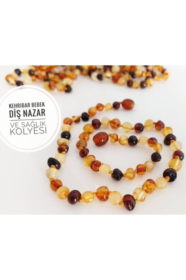 Natural Ambers Orjinal Kehrıbar Bebek Diş Nazar Ve Sağlık Kolye