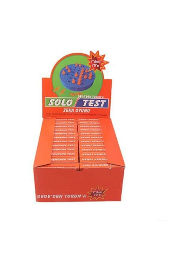 Solo Test Zeka Oyunu 24 Adet Nostalji Kutu Oyunu A Kalite Poşetli Ürün