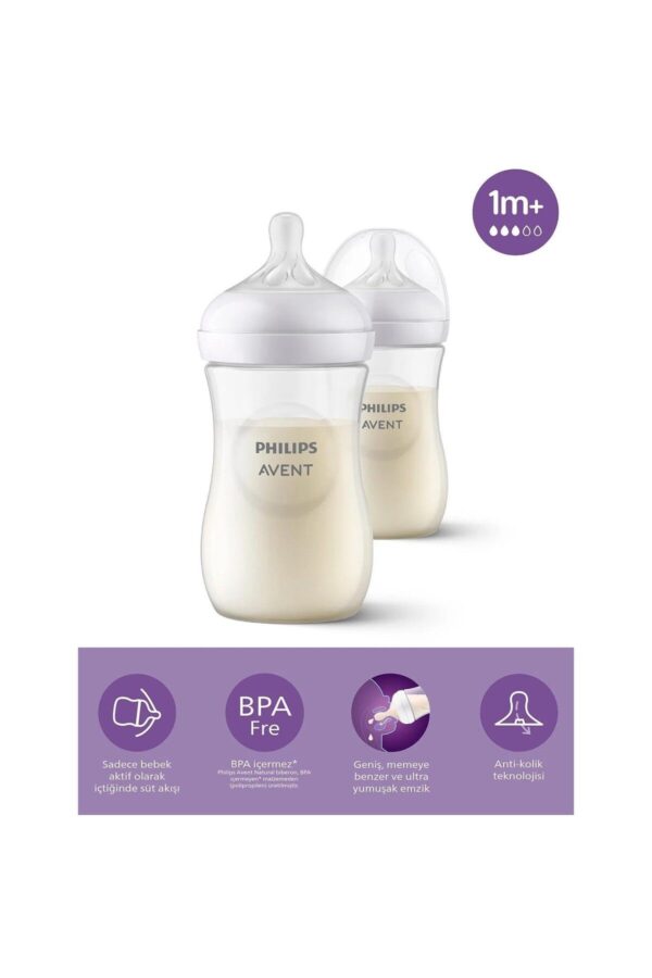 Philips Avent Natural Response Pp 2'li Biberon Seti, 1 Ay 260ml Syc903/02