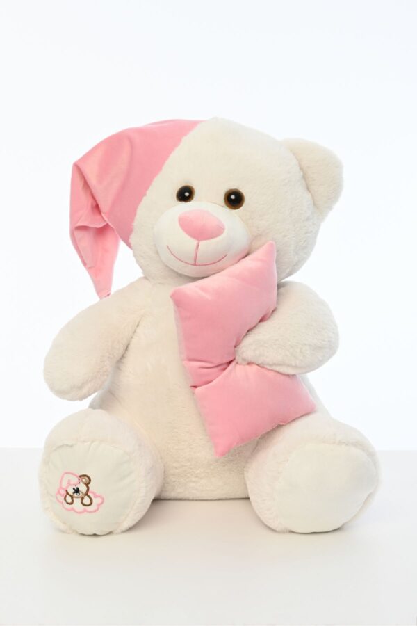 Pufu Toys Uyku Arkadaşım Yumuşak Peluş Ayıcık 65 Cm, Yastık