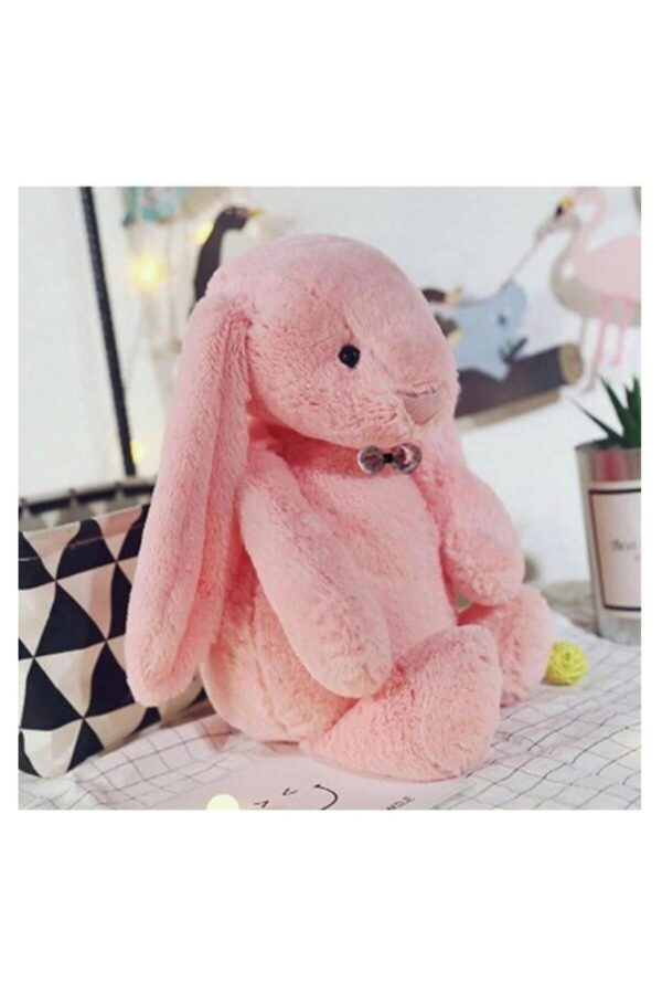 Sole Uyku Arkadaşım Papyonlu Uzun Kulak Bunny Peluş Tavşan 65 Cm