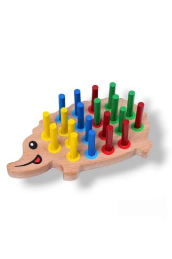 Redka/KumToys Km5655 Ahşap Kirpi Bultak Eğitici Oyuncak Öğretici Geliştirici Oyuncak Çocuk Için Hediye