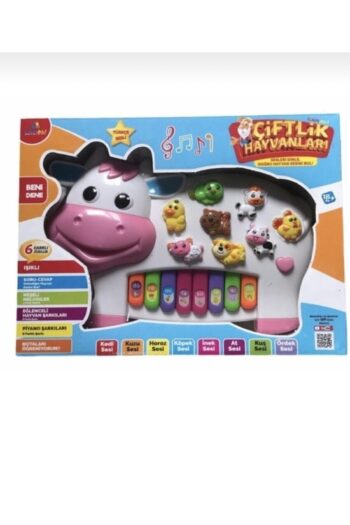 Can Ali Toys Rengarenk Pilli Işıklı Şarkılı Soru Cevaplı Türkçe Hayvan Sesli Çiftlik Hayvanlı Inek Piyano