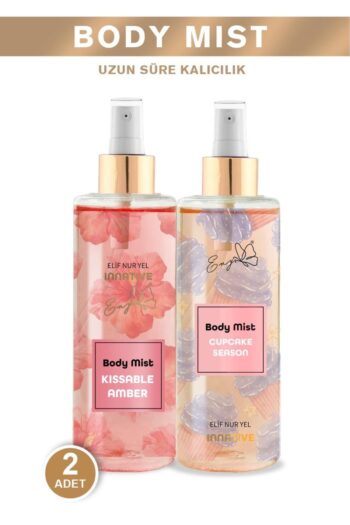 INNATIVE 2x Elif Nur Yel Eny Body Mist Cupcake & Kissable Amber Vücut Spreyleri