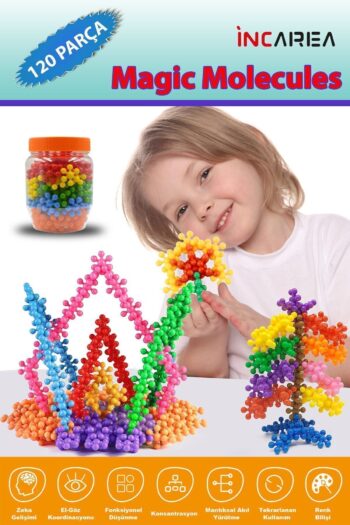 İNCAREA Magic Molecules / Master Molekül / Kar Tanesi Eğitici Yaratıcı 5 Renk 120 Parça Eğitici Oyuncak