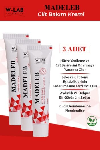W-Lab Kozmetik Madeleb Cilt Yenileyici Krem 3 lü Set