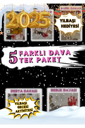 Suçlu Kim Dedektif Oyunu-dedektiflik Suç Çözümleme-suçluyu Bulma-5'li Paket