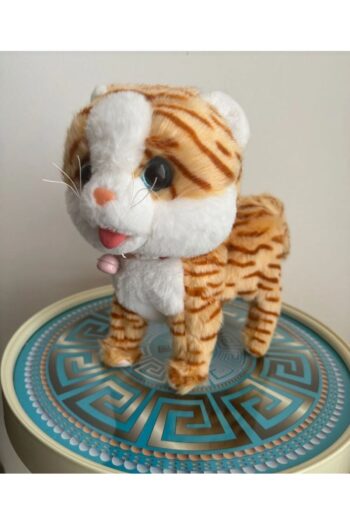 Happy Toys Müzikli yürüyen ses tekrarı yapan dokununca miyavlayan sese duyarlı büyük boy kumandalı kedi oyuncak