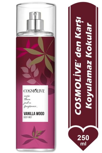 Cosmolive Body Mist Vücut Spreyi Gold Angel Vanılla Wood Kadın Işıltılı Nemlendirici Saç Parfümü 250 ml