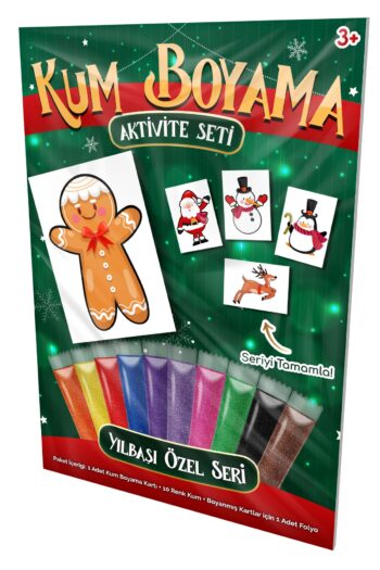 Kumbo Kum Boyama Sevimli Yılbaşı Kurabiyesi | Yılbaşı Özel Kum Boyama Aktivite Seti Bk118