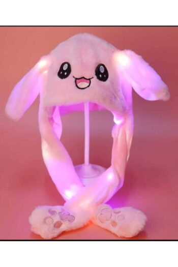 Toyhouse Pembe tavşan Kulakları Hareket Eden Işıklı Peluş Oyuncak Bere