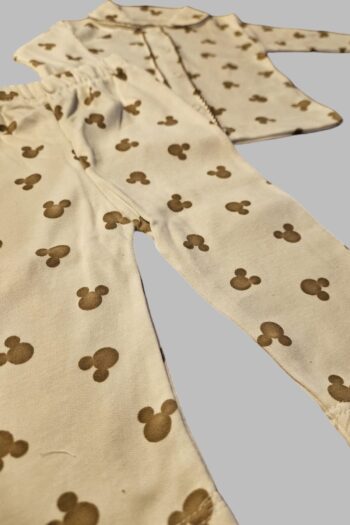 peki baby&kids 5 Ekle 4 Öde Kız Erkek Bebek Farecik Pijama Takımı Eşofman Alt Üst Oyalı Ceket Pantolon Retro 16058
