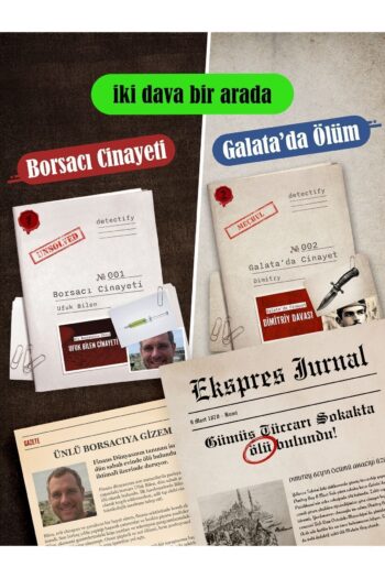 detectify Dedektif Oyunu Dava Çözme Kutu Oyunu - Ufuk Bilen & Dimitry Cinayet Çözme Dava Dosyaları