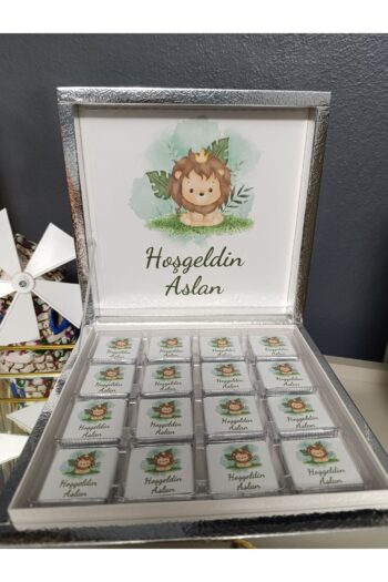Yavuz Hoşgeldin Bebek Çikolatası Yenidoğan Hediyelik Çikolata Karton Kutu 32'li