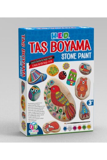 Hobi Eğitim Dünyası Taş Boyama Yetişkin, Genç ve Çocuklar İçin El Becerisi Boyama Seti Hobi Taş Boyama Seti