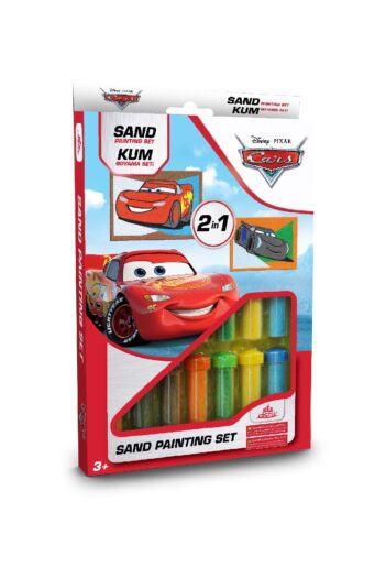 Red Castle Eğitici Ve Eğlenceli Kum Boyama Seti, Cars 3 Şimşek Mcqueen, 2'si 1 Arada Ds 29