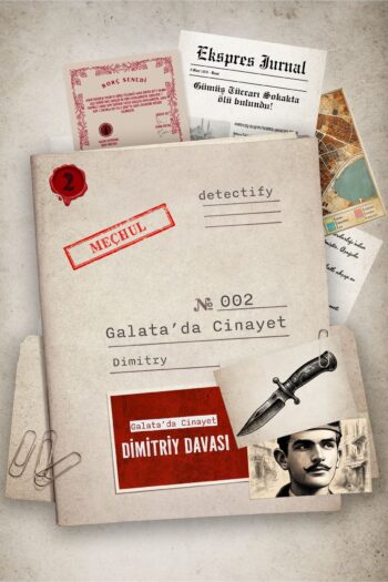 detectify Dedektif Oyunu, Galata'da Cinayet, Dava Çözme Kutu Oyunları - Cinayet Çözme Dedektiflik Oyunu