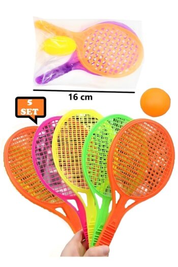 Hyd  Oyuncak 5'li Set Plastik Raket Karne Hediyesi Okul Öncesi Hediyelik 16 Cm Mini Boy Tenis Raketi