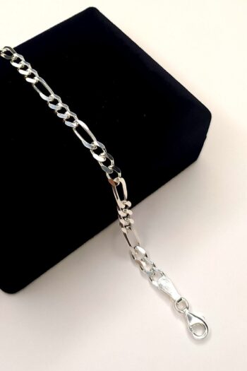 Piraye Silver Gümüş 4.4 Mm Figaro Bileklik 21 Cm