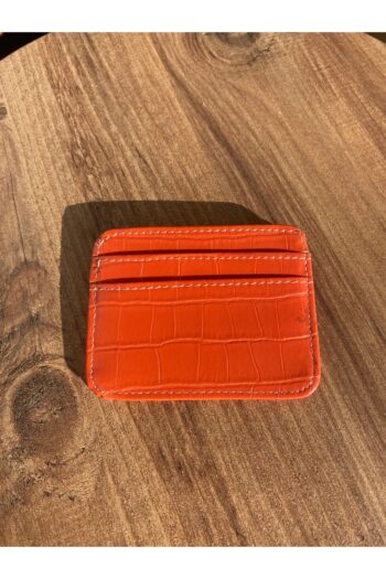 Z&M COLLECTION BAG SHOPPİNG Para Bölmeli Croco Deri Ultra Ince Küçük Çift Taraflı Kadın Turuncu Kartlık Cüzdan