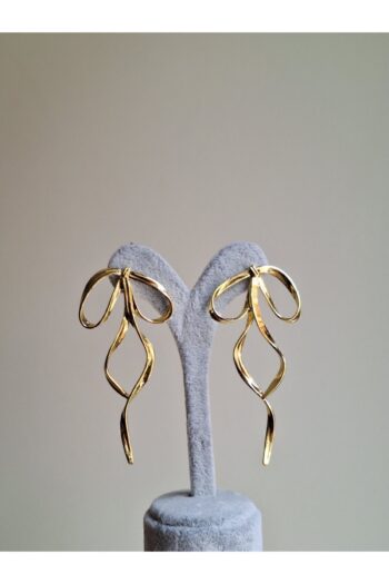 SONNE Çelik Fiyonk 5 Cm Küpe Gold