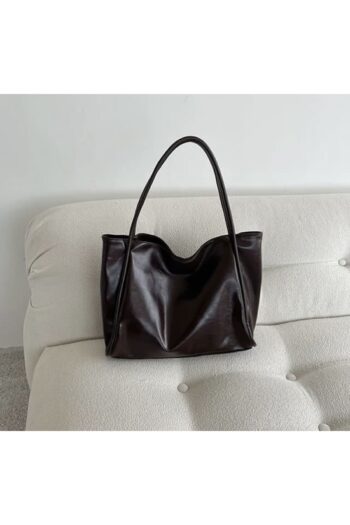 chocolatebag Kadın Suni Deri Büyük Boy Salaş Kol Çantası Siyah