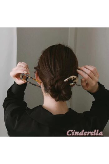 Cinderella France Style Lüks Asetat Kemik Topuz Tokası Model-5 - Yeni Sezon Çubuk Saç Topuz Tokası