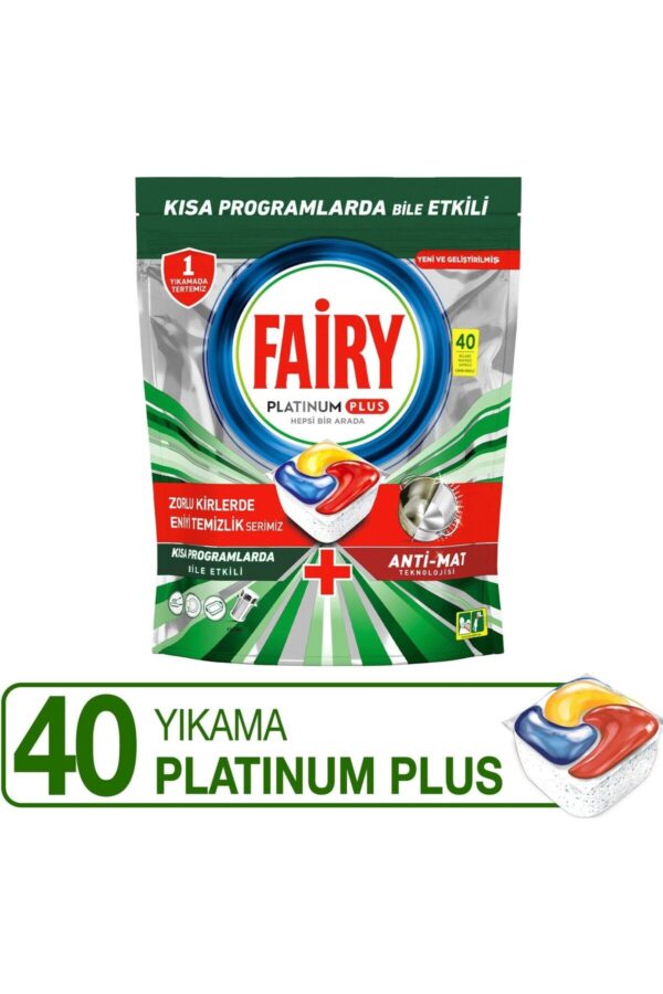 Fairy Platinum Plus Bulaşık Makinesi Deterjanı Kapsülü 40 Yıkama