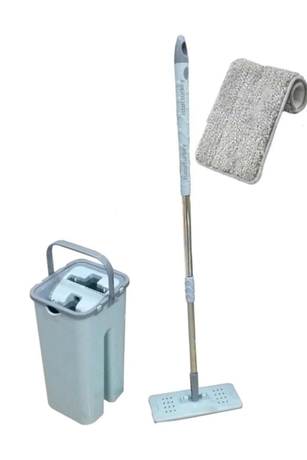 Genel Markalar Plastik Microfiber Tablet 4 4=8 Litre Mop Temizlik Seti