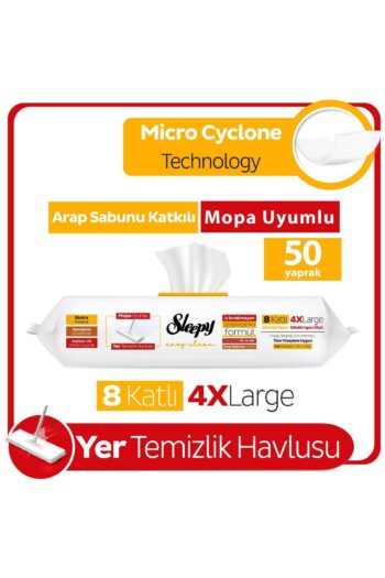 Sleepy Arap Sabunu Katkılı Mopa Uyumlu 4 Xlarge Yer Temizlik Havlusu 50 Yaprak