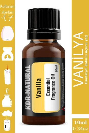 kdr natural Vanilya Esansiyel Uçucu Yağ Buhurdanlık Yağı Hava Nemlendirici Difüzör Esansı Yağ Oda Kokusu 10ml