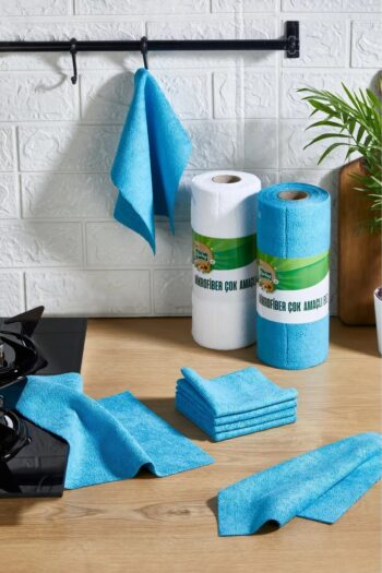 obido Çok Amaçlı %100 Mikrofiber Bez 25'li Rulo "mavi" 25x25 Kopart Kullan Tüm Yüzeyler Içinkolaykullanım