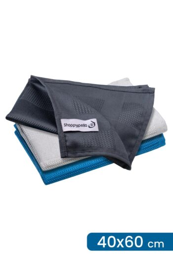 Pella Shopy.com Classic 3'lü Mikrofiber Temizlik Bezi, Cam, Araba, Mutfak, Fiber Bez (40 X 60 CM)