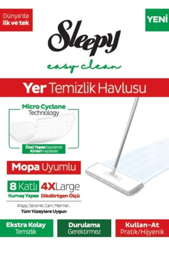 Sleepy Yüzey Temizleme Havlusu,yer Temizleme Havlusu,50 Li Adet 8 Kat 4 Xl, Dayanıklı Özel Ambalaj