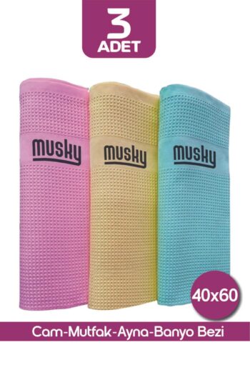 MUSKY 3'lü Mikrofiber Temizlik Bezi | Sihirli Bez | 3lü Paket | Goldserisi | 40x60cm Cam,banyo,vitrin Bezi