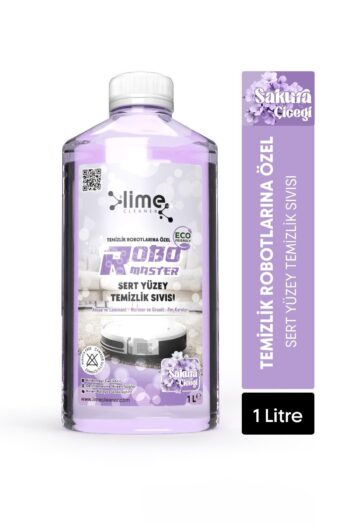 Lime Cleaner Robo Master Sakura Çiçeği Akıllı Robot Süpürge Suyu, Mop Suyu Yüzey Temizleyici Robot Deterjanı 1 Lt