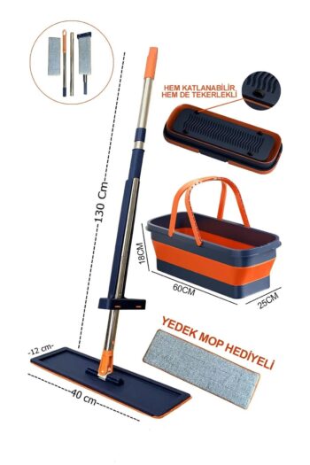 Lumisa Home Kendinden Sıkmalı Kovalı Mop Seti 1adet Bez Hediye