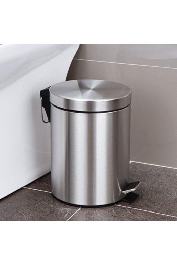 GörSeç Banyo Tuvalet Balkon Mutfak, Pedallı Paslanmaz Metal Çöp Kovası 3 Litre Fma08400