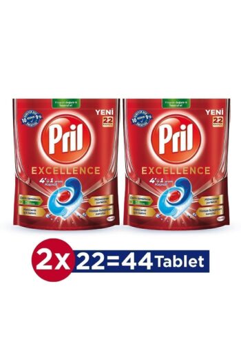 Pril Excellence 4'ü 1 Arada 44 Kapsül (2x22 Paket) - Yoğun Bulaşık Temizliği
