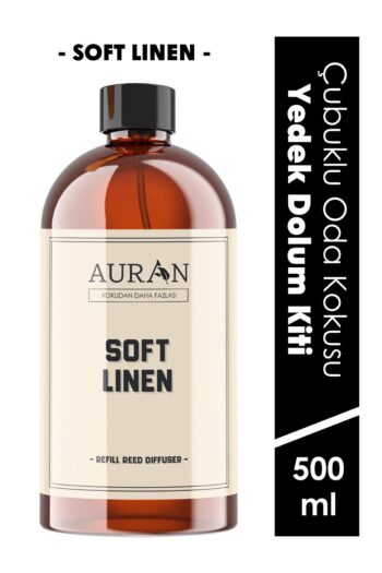 AURAN Soft Linen Yedek Çubuklu Oda Ve Ortam Kokusu Esansı Yedek Dolum Şişe Soft Linen 500ml