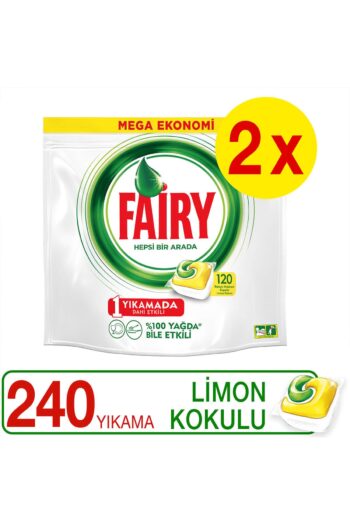 Fairy Hepsi Bir Arada Bulaşık Makinesi Kapsülü Limon 120 Yıkama 2 Adet