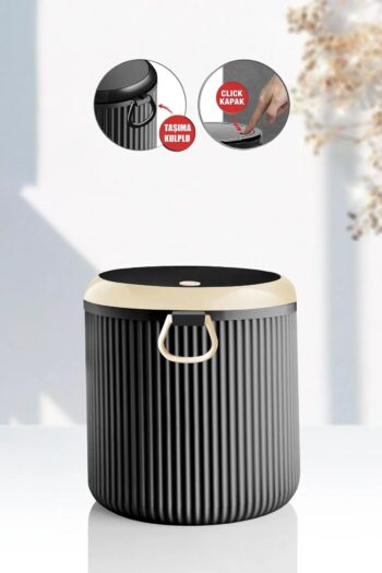 Kavi Entegre Plastik Tezgah Üstü Click Kapak Mini Çöp Kovası 4lt.