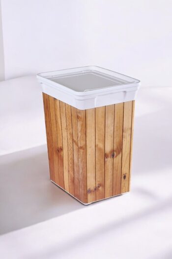 QUTU Q-trash Bın 20 L Wood Çöp Kovası