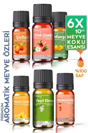 Evove Cosmetics Meyve Rüyası Oda & Ortam Kokusu Serisi 6x10ml Esansiyel Uçucu Yağ %100 Doğal Buhardanlık 6'lı Set
