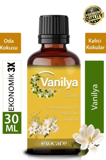 exocare Vanilya Esansiyel Uçucu Koku Yağı Buhurdanlık Difüzör Esansı oda parfümü banyo ve dolap kokusu 30ml