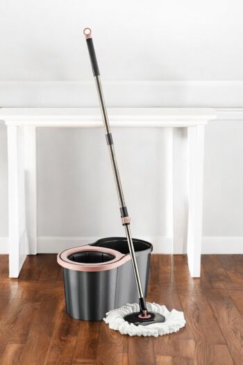 Milenay 360° Smart Mop JR Black Set: Kompakt Tasarım, Maksimum Temizlik!