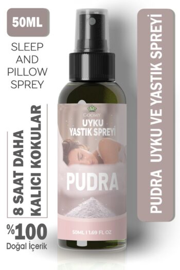 GOOMY Uyku ve Yastık Spreyi; Huzurlu, Derin ve Rahat Uyku için Pudra kokulu aromaterapi sprey 50 ml