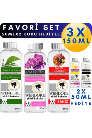 Wendore Sihirli Kokular Favori Set 3x150ml Küre &tüm Makinelere Uyumlu Geniş Alan Koku Makinesi Parfümü