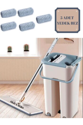 Oliva Nero 5 Adet Yedek Bezli Tablet Mop 360 Derece Dönen Temizlik Paspas Seti Sprey Yer Yüzey Duvar Silme
